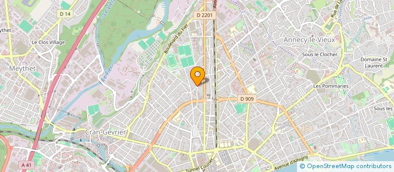 localisation de l'entreprise MADAME FAUSTINE BIDAUX à ANNECY