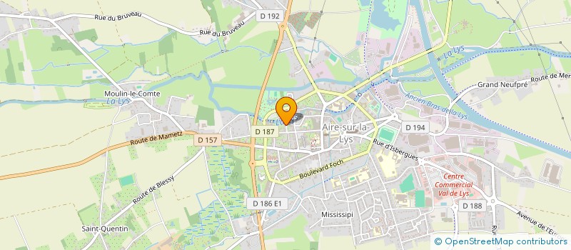 localisation de l'entreprise MADAME FAUSTINE BIZET  AIRE-SUR-LA-LYS