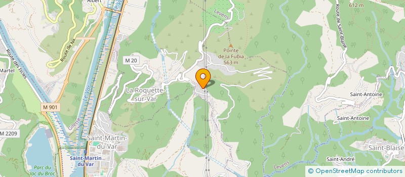 localisation de l'entreprise MADAME FAUSTINE BLANC  LA ROQUETTE-SUR-VAR