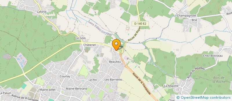 localisation de l'entreprise MADAME FAUSTINE BONNEAUD  SAINT-PALAIS-SUR-MER