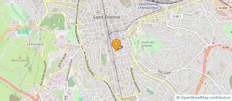 localisation de l'entreprise MADAME FAUSTINE BOUCHER  SAINT-ETIENNE