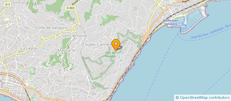 localisation de l'entreprise MADAME FAUSTINE BOYER  VALLAURIS