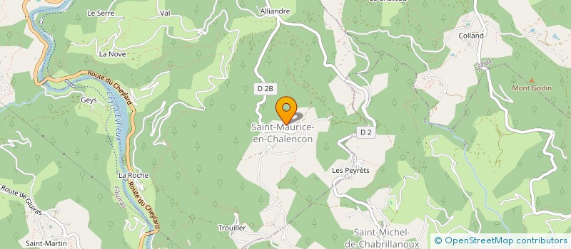 localisation de l'entreprise MADAME FAUSTINE CHERON à SAINT-MAURICE-EN-CHALENCON