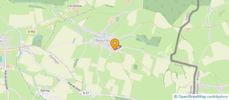 localisation de l'entreprise MADAME FAUSTINE DELVIGNE  BEAURIEUX