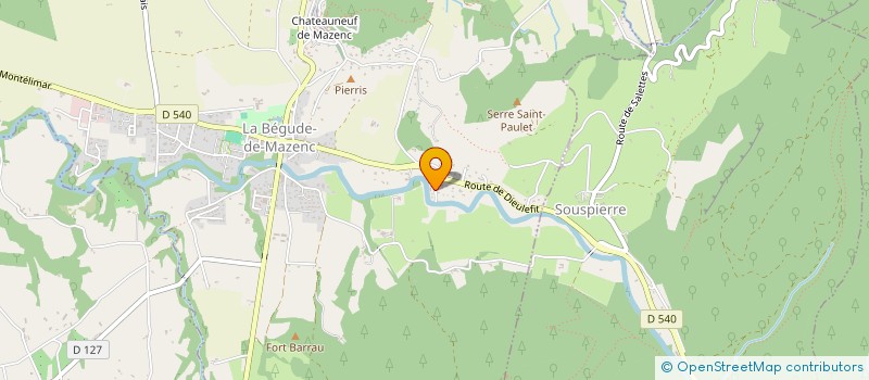 localisation de l'entreprise MADAME FAUSTINE DUBESSET  LA BEGUDE-DE-MAZENC