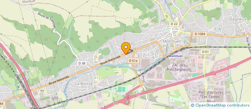 localisation de l'entreprise MADAME FAUSTINE ELGER à LA BOISSE