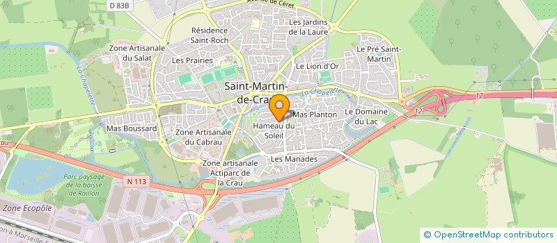 localisation de l'entreprise MADAME FAUSTINE GIAVELLI à SAINT-MARTIN-DE-CRAU