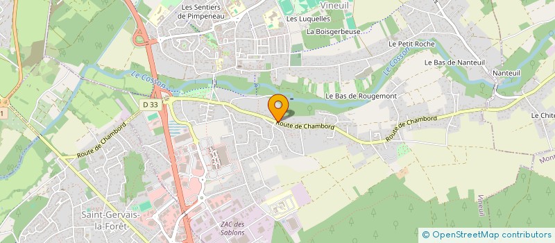 localisation de l'entreprise MADAME FAUSTINE GRILLARD  VINEUIL