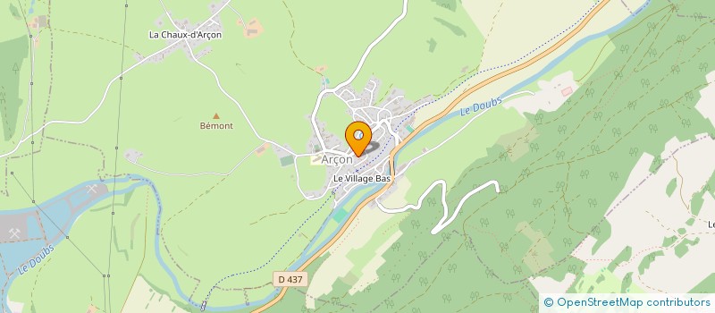 localisation de l'entreprise MADAME FAUSTINE HOGRAINDLEUR  ARCON