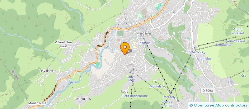 localisation de l'entreprise MADAME FAUSTINE LAFONT  MEGEVE