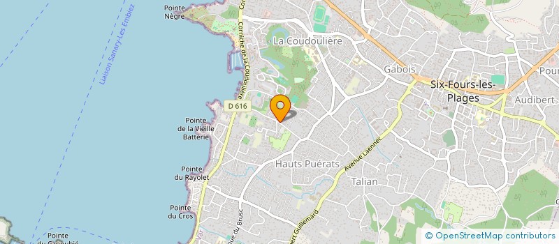 localisation de l'entreprise MADAME FAUSTINE LECLERCQ à SIX-FOURS-LES-PLAGES