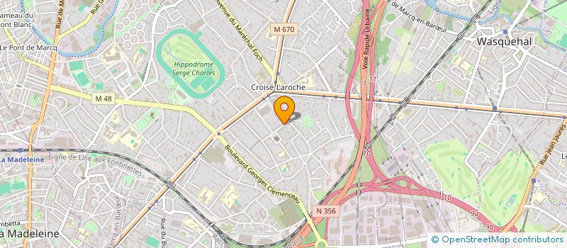 localisation de l'entreprise MADAME FAUSTINE LESNES à MARCQ-EN-BARŒUL
