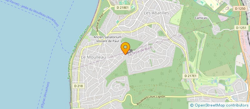 localisation de l'entreprise MADAME FAUSTINE LESTANG à LA TESTE-DE-BUCH