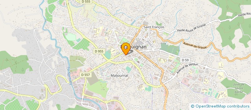 localisation de l'entreprise MADAME FAUSTINE MAVON à DRAGUIGNAN