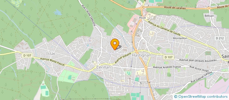 localisation de l'entreprise MADAME FAUSTINE MOURGUET  SAINT-MEDARD-EN-JALLES