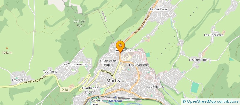 localisation de l'entreprise MADAME FAUSTINE OUDOT à MORTEAU