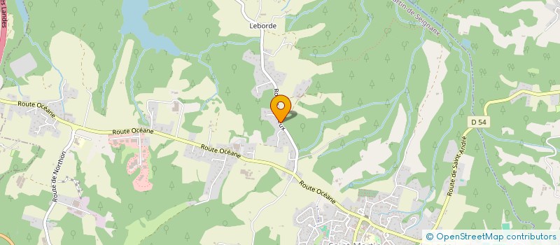 localisation de l'entreprise MADAME FAUSTINE PEYROUX  SAINT-MARTIN-DE-SEIGNANX