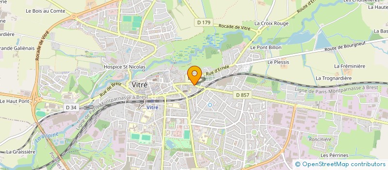 localisation de l'entreprise MADAME FAUSTINE RENAUX  VITRE