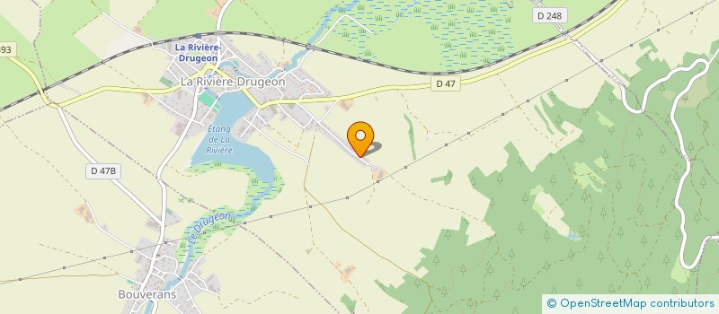localisation de l'entreprise MADAME FAUSTINE REYMOND  LA RIVIERE-DRUGEON