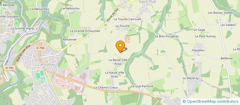 localisation de l'entreprise MADAME FAUSTINE ROCHERON  LANVALLAY