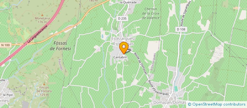 localisation de l'entreprise MADAME FAUSTINE SARIS  ESTEZARGUES