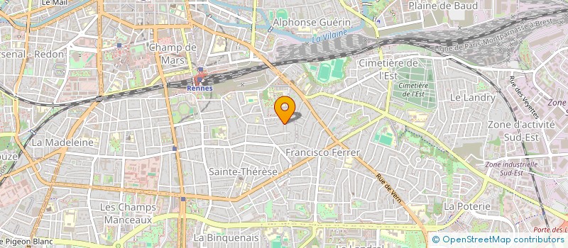 localisation de l'entreprise MADAME FAUSTINE SIMON  RENNES