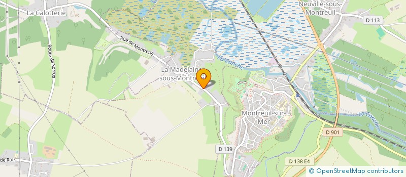 localisation de l'entreprise MADAME FAUSTINE SZYNCZEWSKI  LA MADELAINE-SOUS-MONTREUIL