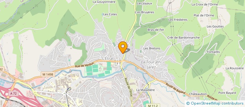 localisation de l'entreprise MADAME FAUSTINE TRONCHON  L'ETRAT