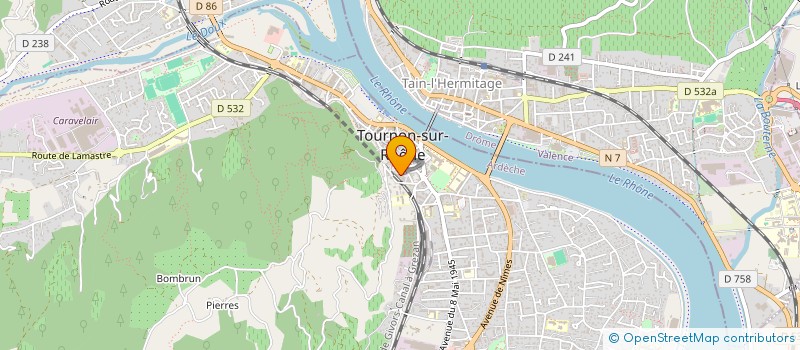 localisation de l'entreprise MADAME FAUSTINE VANDENBERGHE à TOURNON-SUR-RHONE