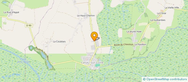 localisation de l'entreprise MADAME FAUSTINE VIAUD  LAVAU-SUR-LOIRE