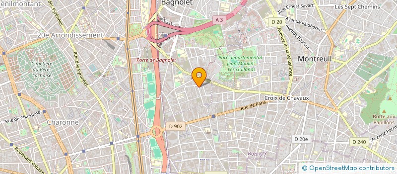 localisation de l'entreprise MADAME FAUSTINE VIDBERG à MONTREUIL