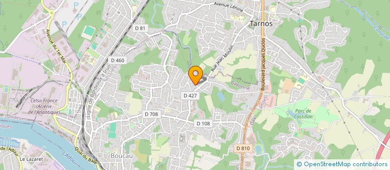 localisation de l'entreprise MADAME FAUSTINE VILLENEUVE  BOUCAU