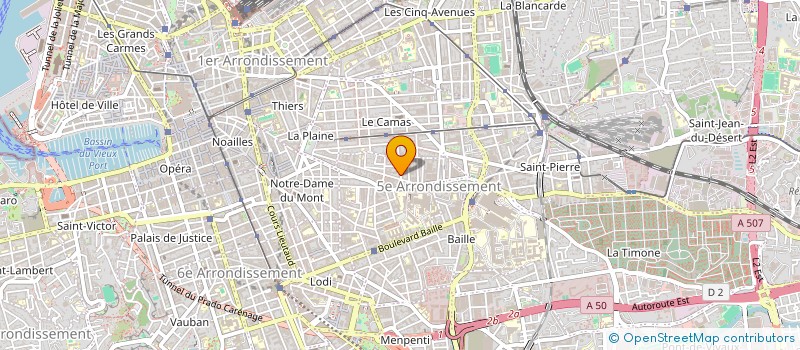 localisation de l'entreprise MADAME FAVOUR JACOB à MARSEILLE