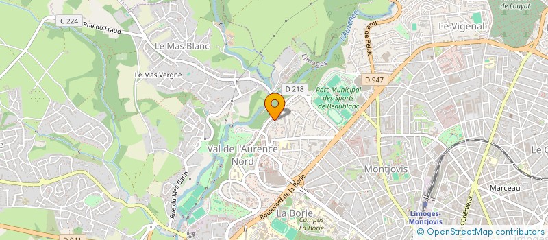 localisation de l'entreprise MADAME FAWZIA YADEL à LIMOGES