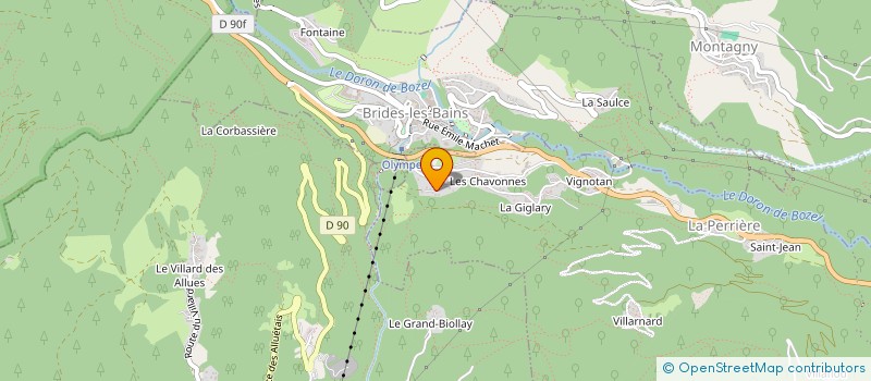 localisation de l'entreprise MADAME FAYE CURTIS à COURCHEVEL