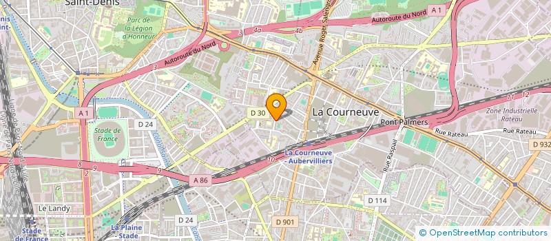 localisation de l'entreprise MADAME FAYINA ABDOU à LA COURNEUVE