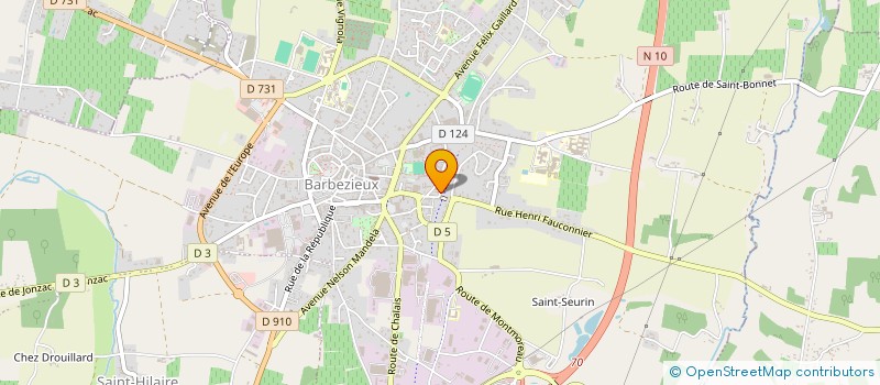 localisation de l'entreprise MADAME FAYZA CHAOUKI  BARBEZIEUX-SAINT-HILAIRE