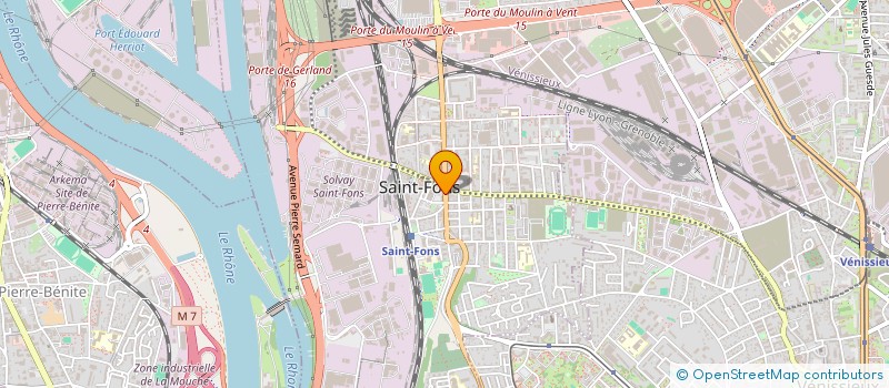 localisation de l'entreprise MADAME FAZIA BOUGACI  SAINT-FONS