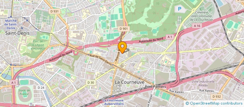 localisation de l'entreprise MADAME FAZIA DERRIDJ à LA COURNEUVE