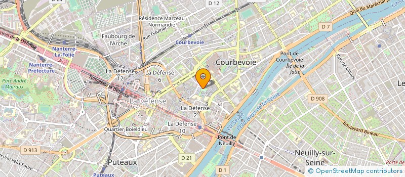 localisation de l'entreprise MADAME FAZIA GRABI à COURBEVOIE