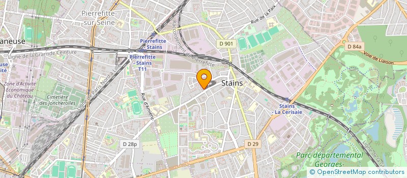localisation de l'entreprise MADAME FAZIA ZERIF  STAINS