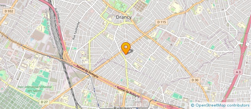 localisation de l'entreprise MADAME FAZILETTE RAOUSSANALY  DRANCY