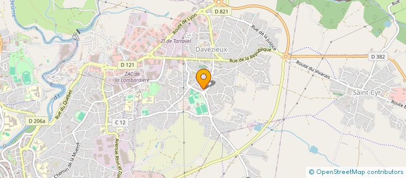 localisation de l'entreprise MADAME FDILLA RACHID  DAVEZIEUX