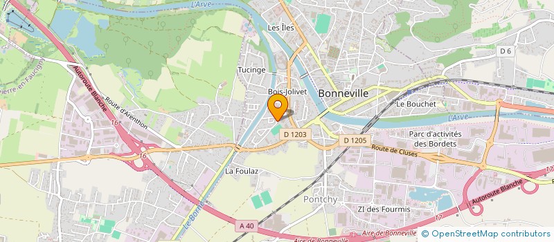 localisation de l'entreprise MADAME FEBEN ASMELASH  BONNEVILLE