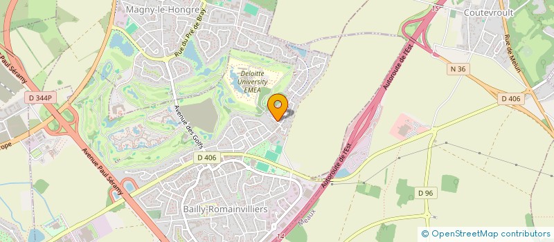 localisation de l'entreprise MADAME FEDERICA MANENTI  BAILLY-ROMAINVILLIERS