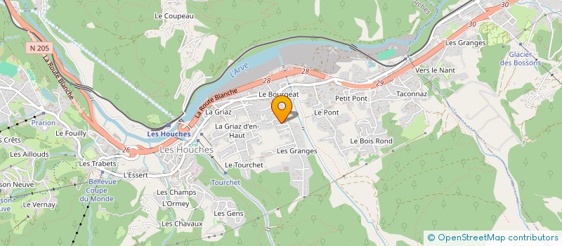 localisation de l'entreprise MADAME FEDERICA PACE  LES HOUCHES