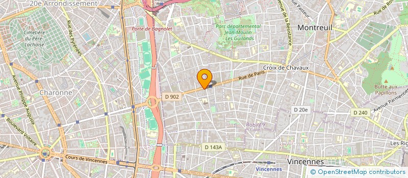 localisation de l'entreprise MADAME FEDERICA ROSSI à MONTREUIL