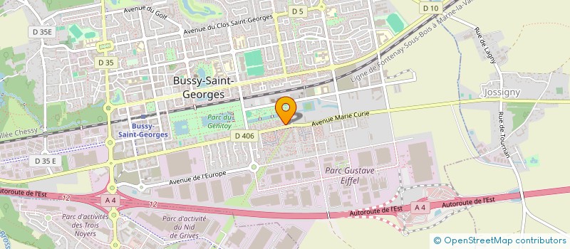 localisation de l'entreprise MADAME FEDLINE GUIRAND  BUSSY-SAINT-GEORGES