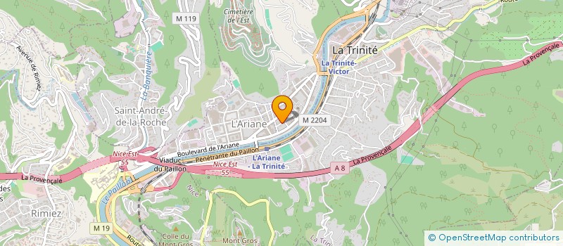 localisation de l'entreprise MADAME FEDOSIE CHEVALIER à NICE