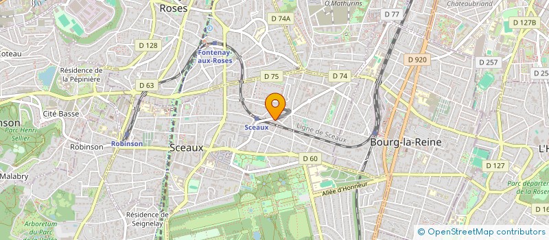 localisation de l'entreprise MADAME FEDWA ARBI à SCEAUX